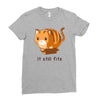 if it fits i sits Ladies Fitted T-Shirt