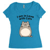 i am in love with cats Women's Triblend Scoop T-shirt
