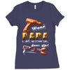wenn papa Ladies Fitted T-Shirt