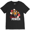 Girl Power White Write V-Neck Tee