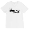 the boring company black logo V-Neck Tee