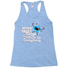 never trust an atom, they make up everything Racerback Tank