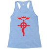 fma full metal alchemist cross inspired ladies Racerback Tank