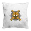 deco gasmask Throw Pillow