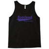scotland born and raised retro white &amp; navy international country Tank Top