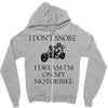 motorbike i don't snore biker's biker Zipper Hoodie