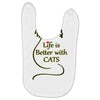 life is better with cats Baby Bibs