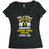 This is What The Worlds Greatest Sarcoma Cancer Survivor Looks Like Women's Triblend Scoop T-shirt