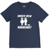 under new management stag night wedding mens V-Neck Tee
