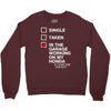 in the garage working on my honda Crewneck Sweatshirt