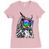 cool owl Ladies Fitted T-Shirt