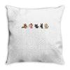 psycho animals Throw Pillow