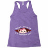 September Peeking Out Asian Baby Girl Racerback Tank