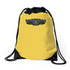 pinstripe 2 skull humor funny Drawstring Bags
