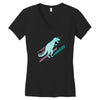 ask me about dinosaurs Women's V-Neck T-Shirt