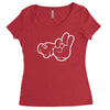 rude hands, ideal gift or birthday present. Women's Triblend Scoop T-shirt