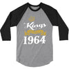 kings are born in 1964 3/4 Sleeve Shirt