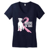 boxers for boobs Women's V-Neck T-Shirt