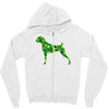 boxer leaf Zipper Hoodie