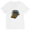 pizzaskull sticker original V-Neck Tee