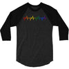LGBT Heartbeat 3/4 Sleeve Shirt