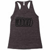 powered by adhd Racerback Tank