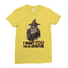 i want you for an adventure Ladies Fitted T-Shirt