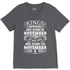 Real Kings Are Born On November 4 V-Neck Tee