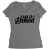 Avengers Silhouette Women's Triblend Scoop T-shirt