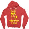 no drama llama (2) Zipper Hoodie