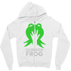 the green frog Zipper Hoodie