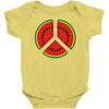 watermelon peace sign Baby Onesie