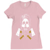 lumberjack skull Ladies Fitted T-Shirt