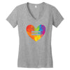 Lgbt Heart Women's V-Neck T-Shirt