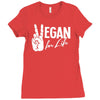 vegan Ladies Fitted T-Shirt