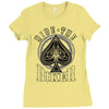 ride the biker Ladies Fitted T-Shirt