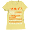 Aquarians Difficult Ones To Understand Zodiac Tees Ladies Fitted T-Shirt