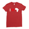 i love africa Ladies Fitted T-Shirt