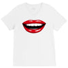 lips red V-Neck Tee