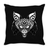 bat ornate Throw Pillow