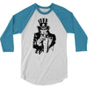 uncle sam 3/4 Sleeve Shirt
