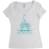 mega Women's Triblend Scoop T-shirt