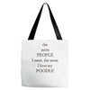 poodle lover Tote Bags
