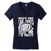 buy me car parts and tell me i'm pretty mechanic turbo nfs fan Women's V-Neck T-Shirt