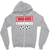 warning i kick balls Zipper Hoodie