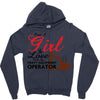 Just A Girl In Love With Her Heavy Equıpment Operator Zipper Hoodie