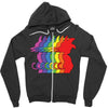 Goku Rainbow Zipper Hoodie