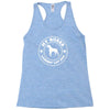 my boxer is the world's largest lap dog Racerback Tank