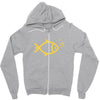 gold fish Zipper Hoodie