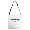 stay strong love heart Adjustable Strap Totes